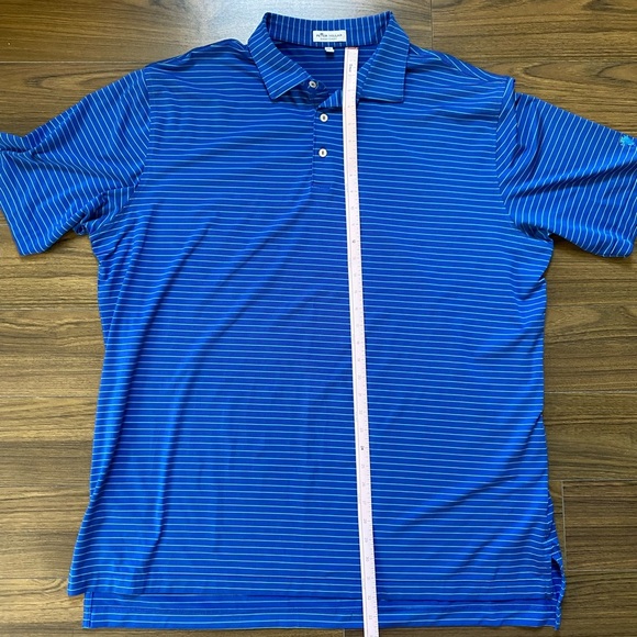 Peter Millar Summer Comfort Navy Striped Polo Shirt xxl - Picture 11 of 12